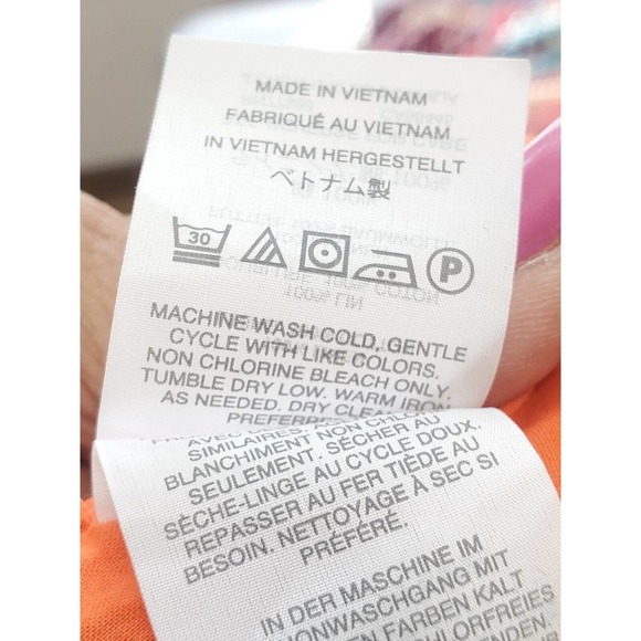 J.Crew Women's Orange 100% Cotton A-Line Casual Knee Length Skirt Size 4P - Picture 9 of 11